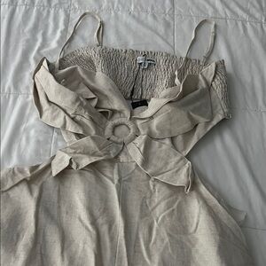 Fashion Nova Cream Jumpsuit